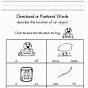 Positional Words Worksheets