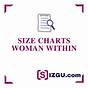 Women Within Size Chart