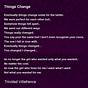 Things Change Free Worksheet