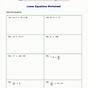 Solving Equations With Integers Worksheet