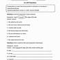 Parts Of A Sentence Worksheets