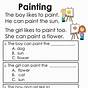 English Worksheet For 1st Graders