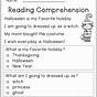 Fall Reading Comprehension Worksheets