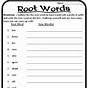 Prefix Suffix Root Words Worksheet