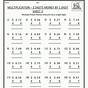 Multiplication Worksheets Grade 7
