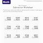 Grade 3 Math Worksheets Subtraction
