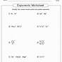 Equations With Exponents Worksheet Pdf