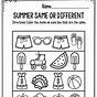 Kindergarten Summer Worksheet Printable Free