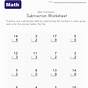 Easy Subtraction Worksheet For Kindergarten