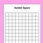 Number Square Printable
