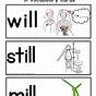 Ill Word Family Worksheets