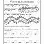 Vowels And Consonants Worksheets Pdf
