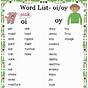 Diphthongs Oi And Oy Worksheets