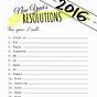 Free New Year's Resolution Printables 2022