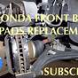2018 Honda Accord Front Brake Pads