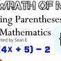 How To Read Math Equations With Parentheses