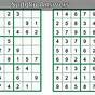 Easy Sudoku With Answer Key