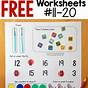 Printable Numbers 11-20 Worksheets