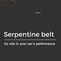 Why Did Automaker Quit Putting Serpentine Belt Diagram On Ca