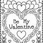 Printable Valentine Coloring Page