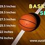 Youth Size Basketball Chart