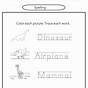 Easy Spelling Worksheet For Kindergarten