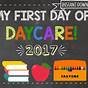 First Day Of Daycare Sign Printable
