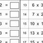 Multiplying By 1 And 0 Worksheets