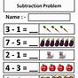 Subtraction Worksheet Grade 1 Printable