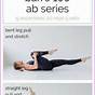 Printable Pilates Bar Workout Chart