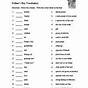 Esl Vocabulary Worksheets Intermediate Pdf