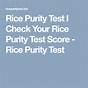 Rice Purity Test Chart