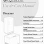 Frigidaire Freezer User Manual