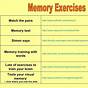 Printable Short Term Memory Worksheets