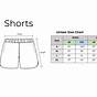 Us Shorts Size Chart