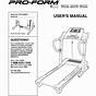 Proform Treadmill User Manual