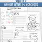 Winter Alphabet Worksheet Printable