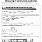 Measuring In Inches And Centimeters Worksheet For 2nd Grade