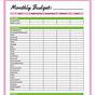 Low Income Budget Beginner Printable Budget Worksheet