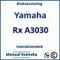 Yamaha Rx A3030 Manual