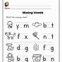 Vowels Trace Worksheet For Kindergarten