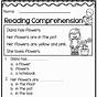 Free Kindergarten Reading Comprehension Worksheets