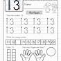 Kids Math Numbers Worksheet Printable