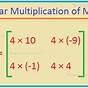 Scalar Multiplication Of Matrices Worksheet