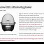 Cuisinart Egg Central Manual