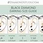 Stud Earring Mm Size Chart Actual Size