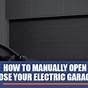 Open A Garage Door Manually