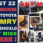 Toyota Camry Anti Theft System Reset