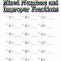 Improper Fractions Mixed Numbers Worksheet