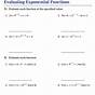 Exponential Functions Worksheets